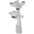 Rear, Driver Side Power Window Regulator, With Motor