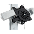 Rear, Driver Side Power Window Regulator, With Motor