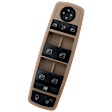 Front, Driver Side Window Switch Coffee
