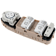 Front, Driver Side Window Switch Cream