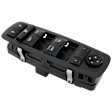 Front, Driver Side Window Switch, Black