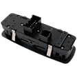 Front, Driver Side Window Switch, Black