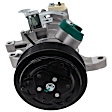 A/C Compressor With Clutch, 6-Groove Pulley
