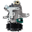 A/C Compressor With Clutch, 6-Groove Pulley