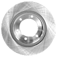 Front, Driver or Passenger Side Brake Disc, Plain Surface, Vented, 6 Lugs, For Models With 319mm Front Disc, Pro-Line Series