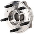 Front, Driver or Passenger Side Wheel Hub, 5 Lugs, With Bearing