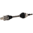 2017 Ram 1500 - Front, Driver or Passenger Side Axle Assembly,  Not for use with lifted suspensions., Clip Not Included, Extreme Duty axle designed for fleet and severe environments., Always Replace in Pairs, 4WD, 3.6L 6Cyl