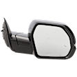 Passenger Side Mirror, Power Adjust, Heated, Manual Folding, Paintable, In-housing Signal Light, No Memory, No Puddle Light, No Auto-Dim, With Blind Spot Detection in Glass