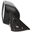 Driver Side Mirror, Power Adjust, Heated, Manual Folding, Textured Black, In-housing Signal Light, No Memory, No Puddle Light, No Auto-Dimming, With Blind Spot Detection in Glass