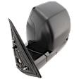 Driver Side Mirror, Power Adjust, Heated, Manual Folding, Textured Black, In-housing Signal Light, No Memory, No Puddle Light, No Auto-Dimming, With Blind Spot Detection in Glass