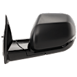 Driver Side Mirror, Power Adjust, Heated, Manual Folding, Textured Black, In-housing Signal Light, No Memory, No Puddle Light, No Auto-Dimming, With Blind Spot Detection in Glass