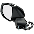 Driver Side Mirror, Power Adjust, Heated, Manual Folding, Paintable, In-housing Signal Light, No Memory, No Puddle Light, No Auto-Dim, With Blind Spot Detection in Glass
