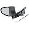 Driver Side Mirror, Power Adjust, Heated, Manual Folding, Paintable, In-housing Signal Light, With Memory, With Puddle Light, No Auto-Dim, With Blind Spot Detection in Glass