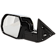 Driver Side Mirror, Power Adjust, Heated, Power Folding, Chrome, In-housing Signal Light, With Memory, No Puddle Light, No Auto-Dim, With Blind Spot Detection in Glass