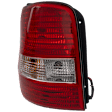 Driver Side Tail Light, with Bulb, Halogen, Clear and Red Lens, 6 Cyl., 3.5L Engine, CAPA CERTIFIED