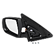 2014 Kia Sorento - Driver Side Mirror, Power Adjust, Non-Heated, Textured Black, Manual Folding, In-housing Signal Light, No Blind Spot Feature, No Memory, No Puddle Light, No Auto-Dimming