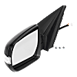 2014 Kia Sorento - Driver Side Mirror, Power Adjust, Non-Heated, Textured Black, Manual Folding, In-housing Signal Light, No Blind Spot Feature, No Memory, No Puddle Light, No Auto-Dimming