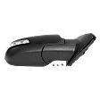 2014 Kia Sorento LX - Passenger Side Mirror, Power Adjust, Non-Heated, Textured Black, Manual Folding, In-housing Signal Light, No Blind Spot Feature, No Memory, No Puddle Light, No Auto-Dimming