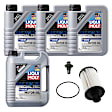 KIT-070224-711 6-Piece Kit Full Synthetic Motor Oil, 6-Piece Kit, Genuine Jaguar, Land Rover, Includes (1) Oil Drain Plug, (4) Motor Oil and (1) Oil Filter
