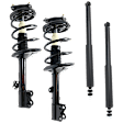 4-Piece Kit Front and Rear, Driver and Passenger Side Shock and Fully Loaded Strut, AWD