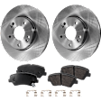 2-Wheel Set Front Brake Disc and Pad Kit, Plain Surface 279.91 mm Pro-Line Series, Includes (1) Brake Pad Set and (2) Brake Disc