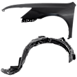 2005 Honda Accord - 2-Piece Kit Front, Driver Side Fender, 4-Door, Except Hybrid, Mexico or USA Built Vehicle, Sedan, Includes (1) Fender and (1) Fender Liner