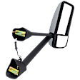 Passenger Side Mirror, Power, Heated, Chrome, without Signal Light, without Puddle Light, without Auto-Dimming
