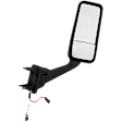 2013 Kenworth T700 - Passenger Side Mirror, Power, Heated, Chrome, without Signal Light, without Puddle Light, without Auto-Dimming