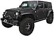 10928-07 Front and Rear, Driver and Passenger Side Fender Flares, Matte Black Flat Style for Jeep Series