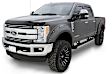 20945-32 Front and Rear, Driver and Passenger Side Fender Flares, Black Pocket Style Series