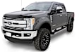 40909-34 Front and Rear, Driver and Passenger Side Fender Flares, Black Pocket Style Series