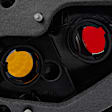 Driver Side Tail Light, without Bulb, Halogen, Clear Lens, Hatchback