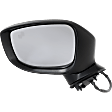 Driver Side Mirror, Power Adjust, Manual Folding, Heated, Paintable, In-housing Signal Light, No Memory, Puddle Light, and Auto-Dimming, With Blind Spot Detection in Glass, 4 Cyl., 2.5L Engine
