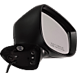 Passenger Side Mirror, Power Adjust, Manual Folding, Heated, Paintable, In-housing Signal Light, No Memory, Puddle Light, Auto-Dimming, and Blind Spot Feature, For Models Without SVC