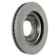 BRRF376 Front, Driver or Passenger Side Brake Disc, Plain Surface, 6 Lugs, 2.3L, 4Cyl