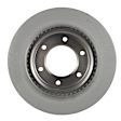 BRRF376 Front, Driver or Passenger Side Brake Disc, Plain Surface, 6 Lugs, 2.3L, 4Cyl