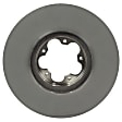 BRRF435 Front, Driver or Passenger Side Brake Disc, Plain Surface, 5 Lugs