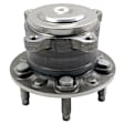 512590 Rear, Driver or Passenger Side Wheel Hub, 5 Lugs, With Bearing, Sensor Included, Problem Solver Series