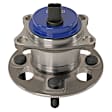 512636 Rear, Driver or Passenger Side Wheel Hub, 4 Lugs, With Bearing, Sensor Included, Hatchback, 1.5L, 4Cyl, Problem Solver Series