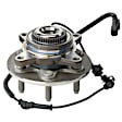 515166 Front, Driver or Passenger Side Wheel Hub, 6 Lugs, Sensor Included, Problem Solver Series