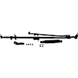 2008 Dodge Ram 3500 - Steering Linkage Assembly, Contains Adjusting Sleeves, Drag Link, Tie Rod Ends, Pitman Arm And Damper