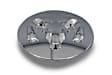 04726280AA Center Cap - Chrome, Aluminum, Direct Fit