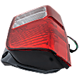 Driver Side Tail Light, with Bulb, Halogen, Clear and Red Lens