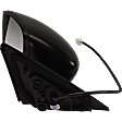 2018-2023 Nissan Kicks - Driver Side Mirror, Power, Manual Folding, Non-Heated, Textured Black, No Signal Light, No Memory, No Puddle Light, No Auto-Dimming, No Blind Spot Feature, S Model