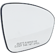 Passenger Side Mirror Glass, Non-Heated, No Blind Spot Feature