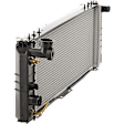 Radiator, 2.5L/4.0L Engines, Automatic or Manual Transmission, Left Hand Drive, Aluminum Core, Plastic Tank