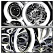 5009029 Driver and Passenger Side Halogen Headlight, With bulb(s), Smoked Lens, Chrome Interior, Signature Series