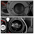 5009029 Driver and Passenger Side Halogen Headlight, With bulb(s), Smoked Lens, Chrome Interior, Signature Series