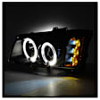 2004 Chevrolet Silverado 1500 - Driver and Passenger Side Halogen Headlight, With bulb(s), Clear Lens, Black Interior, Signature Series