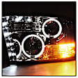 2015 Ram 2500 - Driver and Passenger Side Halogen Headlight, With bulb(s),  Model Only, Does Not Fit Models With Factory Projector s and LED Daytime Running Light, Smoked Lens, Chrome Interior, Signature Series